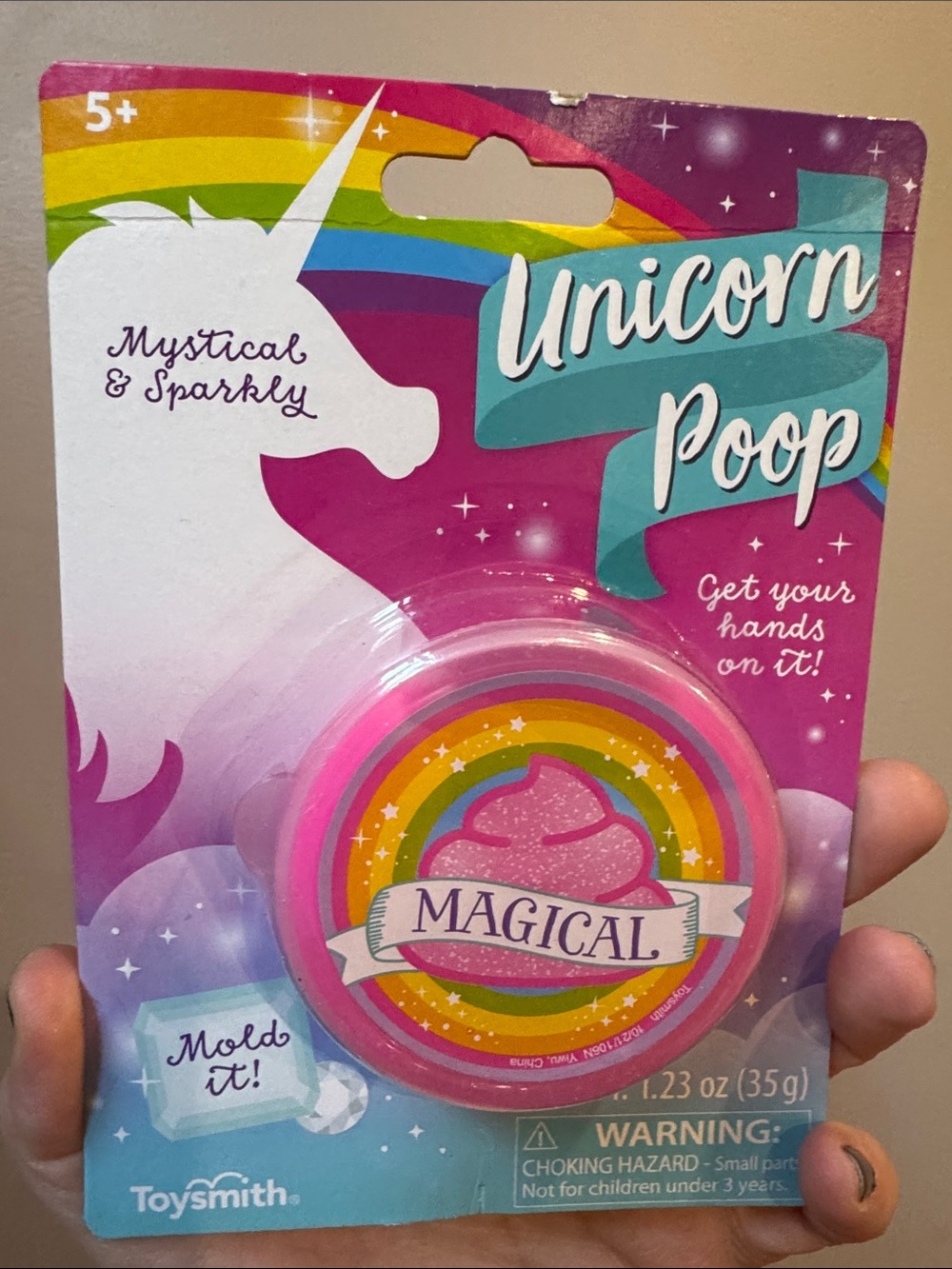 Toysmith Unicorn Poop Mold Toy - Pink Magical Play Favor